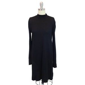 4/$25 H&M Basic Size S Black Long Sleeve Mock Neck Lightweight Sweater Dress